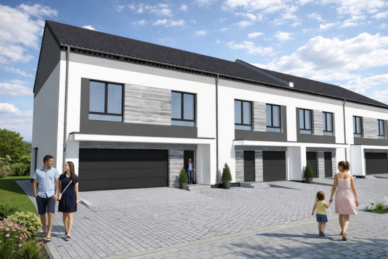 Ładne osiedle architektura